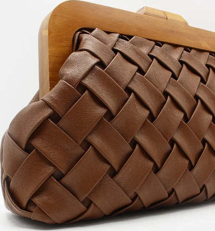 Borsa Intrecciata Weave Da Donna Borsetta Fashion Con Manico in Catena Moda/Donna/Borse/Borse a spalla Leclaf - Napoli, Commerciovirtuoso.it