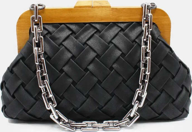 Borsa Intrecciata Weave Da Donna Borsetta Fashion Con Manico in Catena Moda/Donna/Borse/Borse a spalla Leclaf - Napoli, Commerciovirtuoso.it