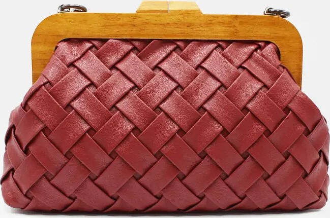 Borsa Intrecciata Weave Da Donna Borsetta Fashion Con Manico in Catena Moda/Donna/Borse/Borse a spalla Leclaf - Napoli, Commerciovirtuoso.it