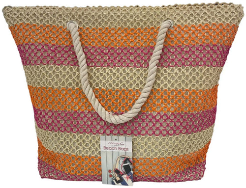 Borsa mare color net con zip – Maè Via Roma,60