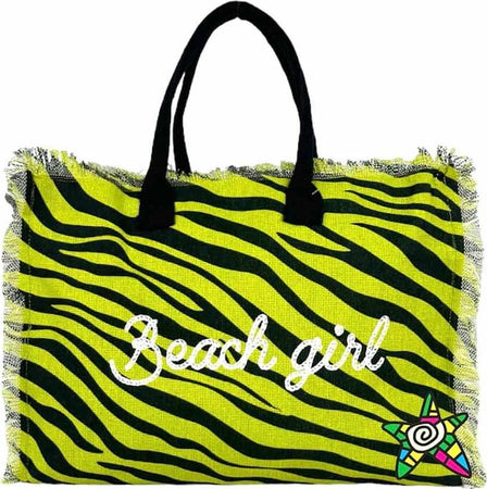 Borsa-Mare-Con-Chiusura-Lampo-48x38x16cm-Cotone-Canvas-100%-Borsa-da-Spiaggia-Spiaggia