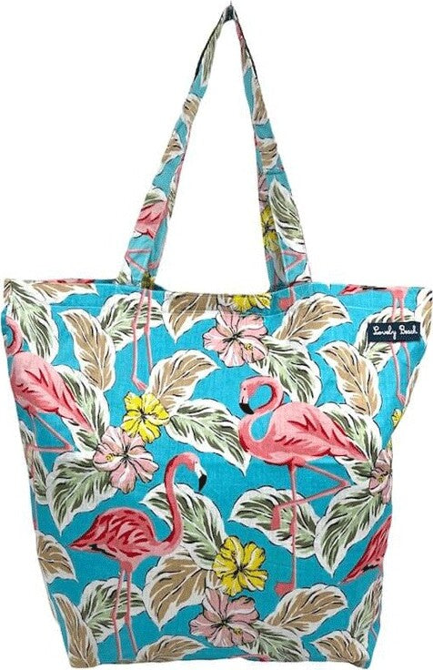 Borsa-Mare-in-Cotone-Fenicotteri-Rosa