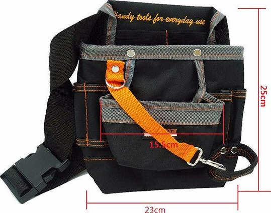 BORSA MARSUPIO CINTURA PORTA ATTREZZI DA LAVORO UTENSILI ELETTRICISTA MURATORE Fai da te/Organizzazione casa e magazzini/Organizzazione di utensili/Borse per utensili Trade Shop italia - Napoli, Commerciovirtuoso.it