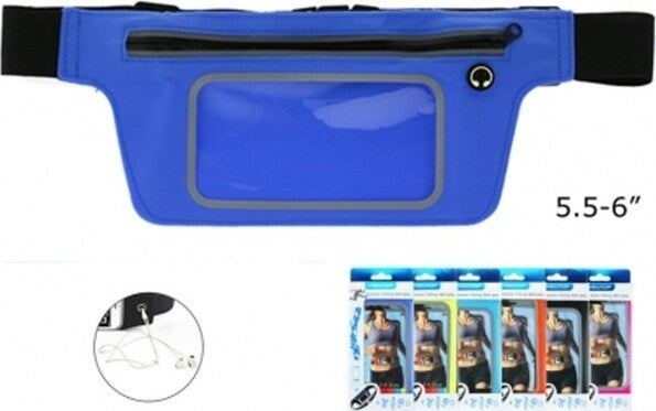 Borsa-Marsupio-Con-Zip-Universale-Smartphone-Mp3-Carte-Soldi-Uscita-Cuffie-Sport
