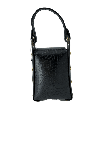 V Italia Versace Borsa Donna Leather Bag Nera Oro Mini Bag