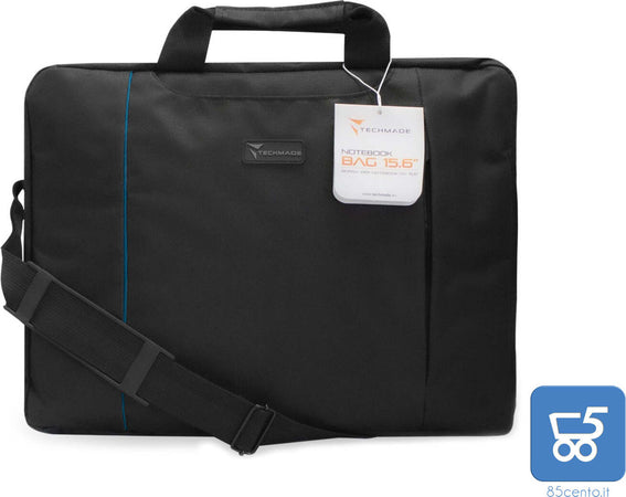 Borsa Notebook 15,6" Techmade Nera Portadocumenti Porta Pc per Lenovo Dell Asus HP da 14" a 15,6" Modello TM-PCBAG-BKB Profilo Blu