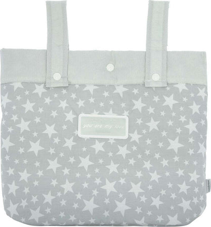 Borsa Passeggino Star Grigio 17X40X34 Cm Prima infanzia/Passeggini carrozzine e accessori/Accessori e parti di ricambio/Borsa contenitore per manubrio per passeggino La Casa Del Bebè - Napoli, Commerciovirtuoso.it