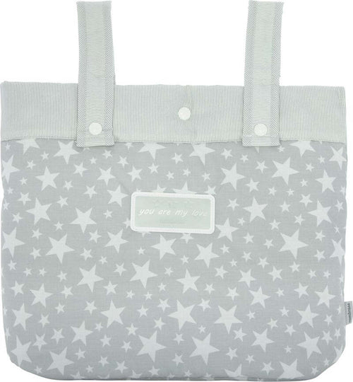 Borsa Passeggino Star Grigio 17X40X34 Cm Prima infanzia/Passeggini carrozzine e accessori/Accessori e parti di ricambio/Borsa contenitore per manubrio per passeggino La Casa Del Bebè - Napoli, Commerciovirtuoso.it