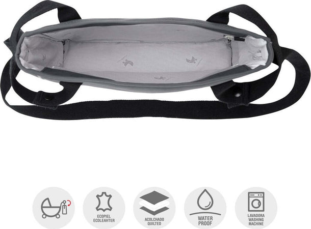 Borsa Passeggino Urbany Grigio 10X34X33 Cm Prima infanzia/Passeggini carrozzine e accessori/Accessori e parti di ricambio/Borsa contenitore per manubrio per passeggino La Casa Del Bebè - Napoli, Commerciovirtuoso.it