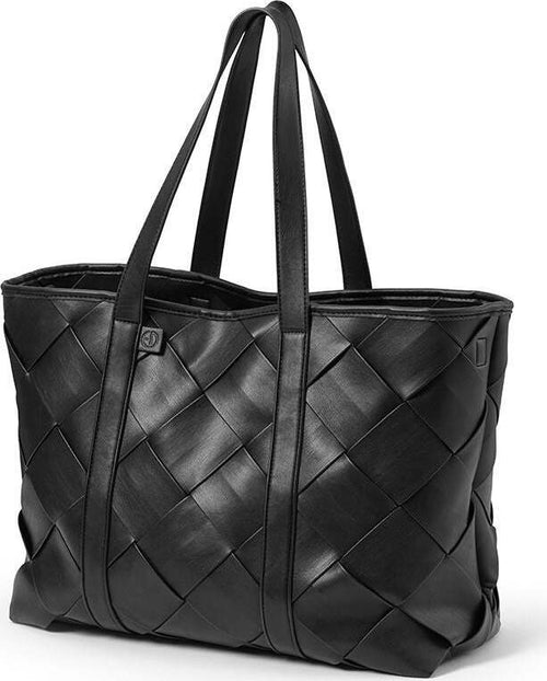 Borsa per il Cambio Elodie Details Braided Leather Black Prima infanzia/Cambio del pannolino/Borse fasciatoio/Borse shopper La Casa Del Bebè - Napoli, Commerciovirtuoso.it