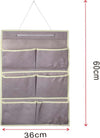 Borsa-Portaoggetti-da-Parete-Sacca-Portatutto-Da-Appendere-6-Tasche-36X60cm
