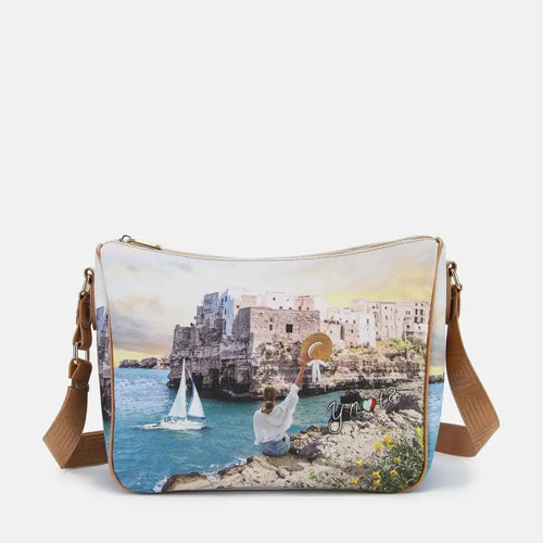 Borsa Sacca Yes Bag Stampa Polignano Coast Taglia Unica