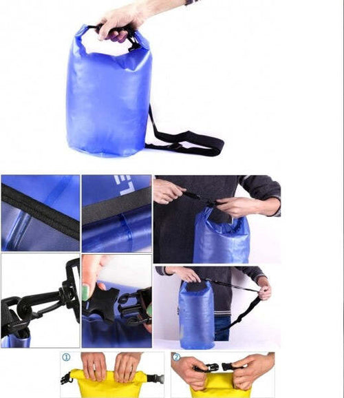 Borsa-Sacco-Sacca-Waterproof-15l-Trasparente-Impermeabile-Piscina-Mare-Barca