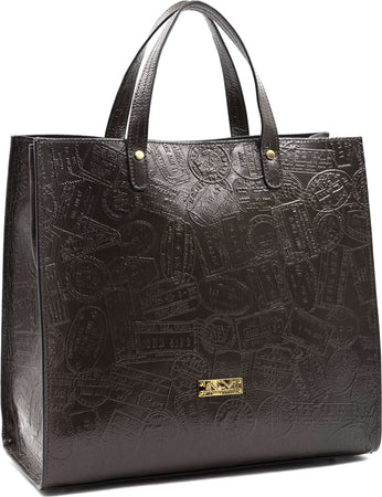Borsa-Shopping-in-pelle-con-stampa-passport-da-Donna-ALV-by-Alviero-Martini---AL008B2309
