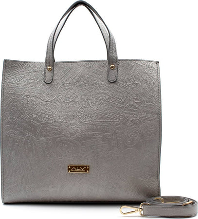 Borsa-Shopping-in-pelle-con-stampa-passport-da-Donna-ALV-by-Alviero-Martini---AL008B2309