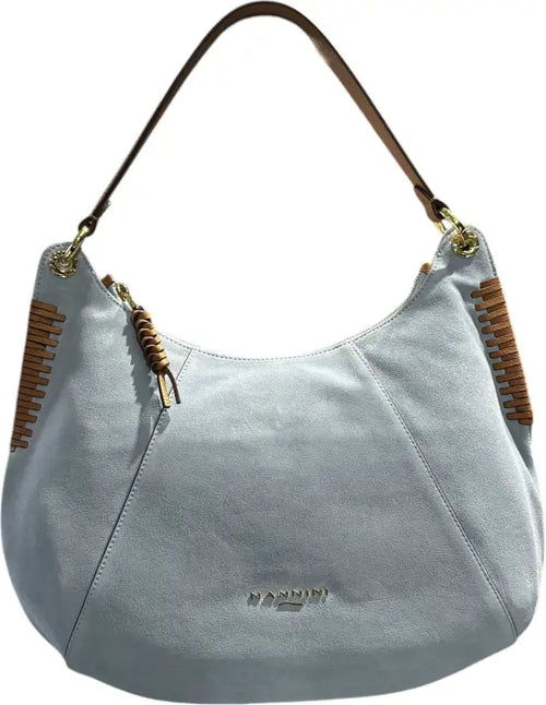 Borsa spalla Nannini - Cielo/Cognac / Taglia Unica - borsa spalla