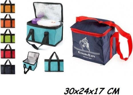 Borsa-Termica-30x24x17-Cm-Frigo-Porta-Alimenti-Spiaggia-Mare-Escursione-Pic-Nic