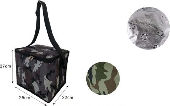 Borsa-Termica-Fantasia-Militare-15-Lt-27x22x25cm-Per-Mare-Campeggio-Picnic-12812
