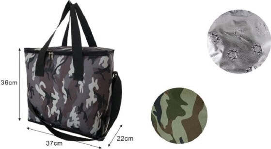 Borsa-Termica-Frigo-Fantasia-Militare-30lt-37x22x36cm-Mare-Campeggio-Picnic-12810
