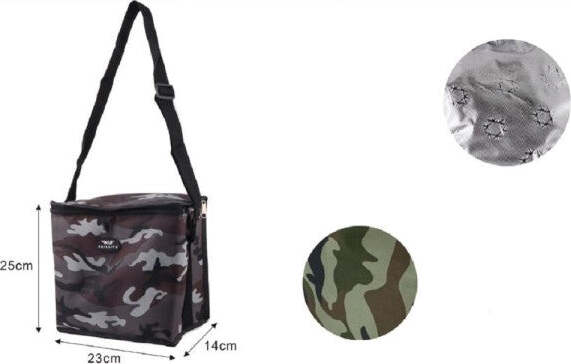 Borsa-Termica-Militare-Con-Tracolla-8-Lt-Per-Campeggio-Spiaggia-25x14x23cm-12813