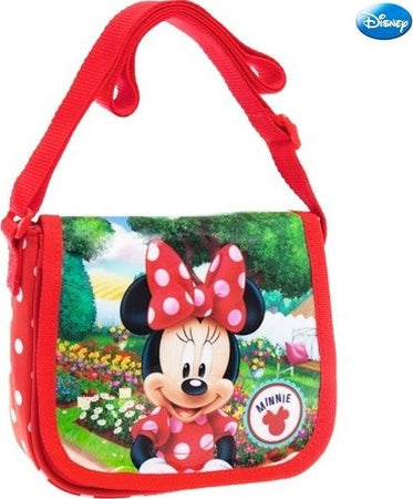Borsa-Tracolla-Regolabile-Con-Patta-Scuola-Tempo-Libero-Bambina-Minnie-Disney