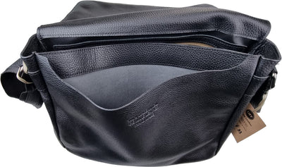 Borsa tracolla uomo OFFBAG - pelle nera