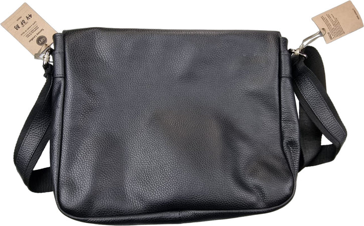 Borsa tracolla uomo OFFBAG - pelle nera