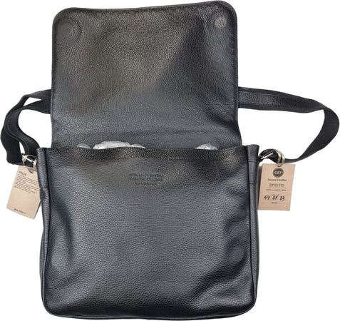 Borsa tracolla uomo OFFBAG - pelle nera