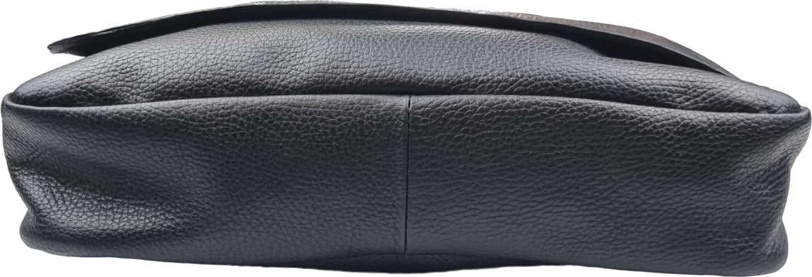 Borsa tracolla uomo OFFBAG - pelle nera