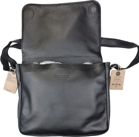 Borsa tracolla uomo OFFBAG - pelle nera