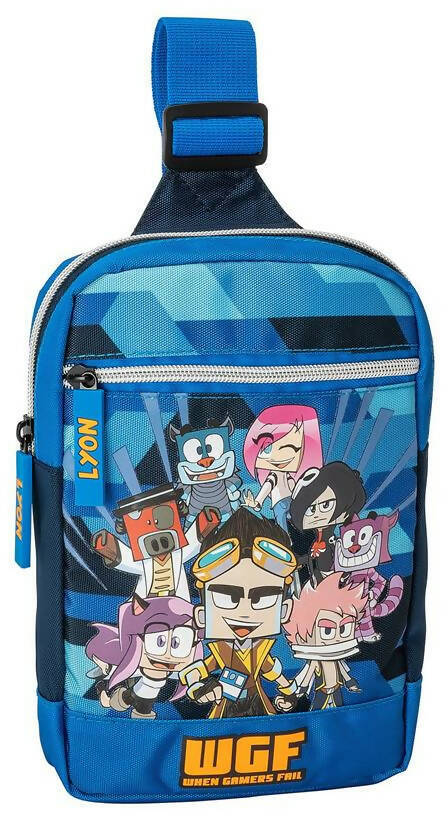Borsa Tracollina Lyon Gamer per Bambini Zaino Monospalla Con Tasca Esterna Franco Cosimo Panini