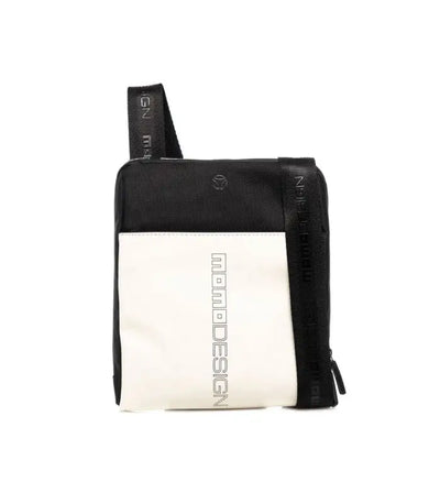 Borsa Uomo a Tracolla Messenger Momodesign Bianco Nero Taglia Unica