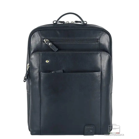 BORSA ZAINO PELLE 2MM FABIANA ACCIAIO - Blu / Taglia Unica - Zaino