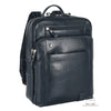 BORSA ZAINO PELLE 2MM FABIANA ACCIAIO - Blu / Taglia Unica - Zaino