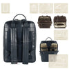 BORSA ZAINO PELLE 2MM FABIANA ACCIAIO - Blu / Taglia Unica - Zaino