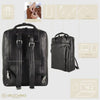 BORSA ZAINO PELLE 2MM FABIANA ACCIAIO - Nero / Taglia Unica - Zaino