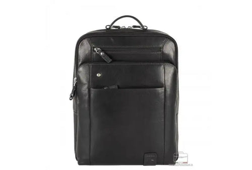 BORSA ZAINO PELLE 2MM FABIANA ACCIAIO - Nero / Taglia Unica - Zaino