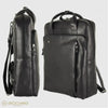 BORSA ZAINO PELLE 2MM FABIANA ACCIAIO - Nero / Taglia Unica - Zaino