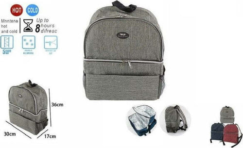 Borsa-Zaino-Termico-Frigo-Caldo-Freddo-Viaggi-Mare-30-X-17-X-36-Cm