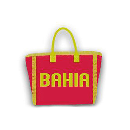 Borsa in tessuto Bahia con maniglie resistenti per mare e viaggi