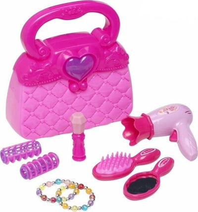 Borsetta-Con-Accessori-Capelli-Phon-Pettine-Bracciali-Borsa-Giocattolo