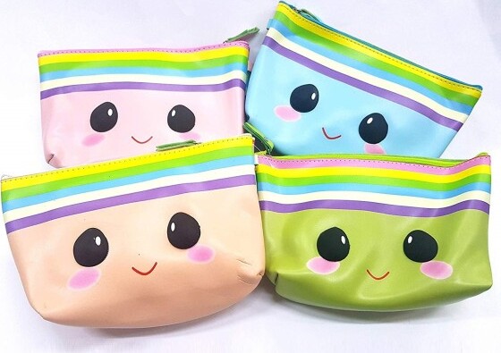 Borsetta-Pochette-Emoji-Faccina-Portamonete-Porta-Oggetti-Documenti