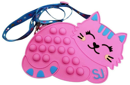 Borsetta Tracolla Popit Sj per Bambine Borsetta Rosa Da Schiacciare Con Tracolla Seven