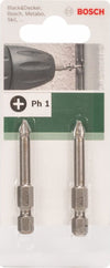 BOSCH---2-BIT-DI-AVVIAMENTO-PRESE-ATTACCO-ESAGONALE-1/4-PH-1-49MM