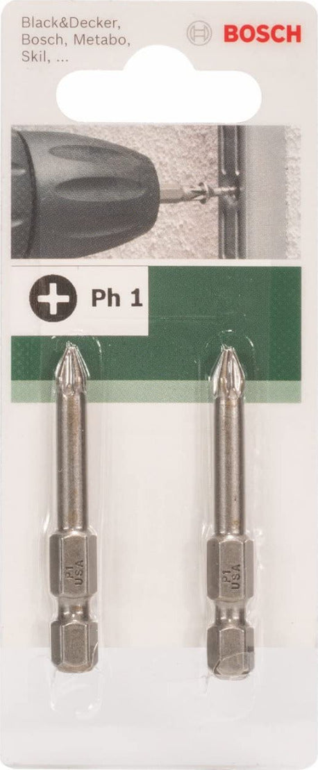 BOSCH---2-BIT-DI-AVVIAMENTO-PRESE-ATTACCO-ESAGONALE-1/4-PH-1-49MM