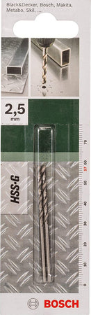 BOSCH---2-PUNTE-PER-METALLO-HSS-G-2,5-MM