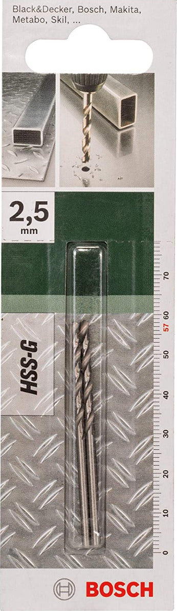 BOSCH---2-PUNTE-PER-METALLO-HSS-G-2,5-MM