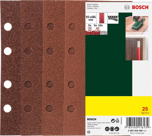 BOSCH---25-FOGLI-ABRASIVI-PER-LEVIGATRICE-8-FORI-93x185MM-GRANA-40-120