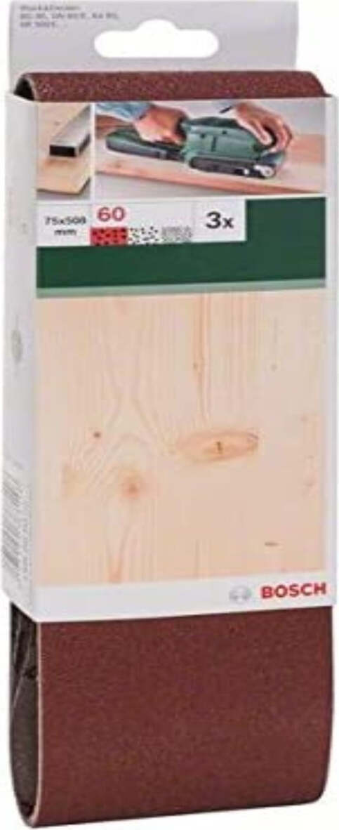 BOSCH---3-NASTRI-ABRASIVI-GRANA-60-PER-LEVIGATRICE-A-NASTRO-75x508MM