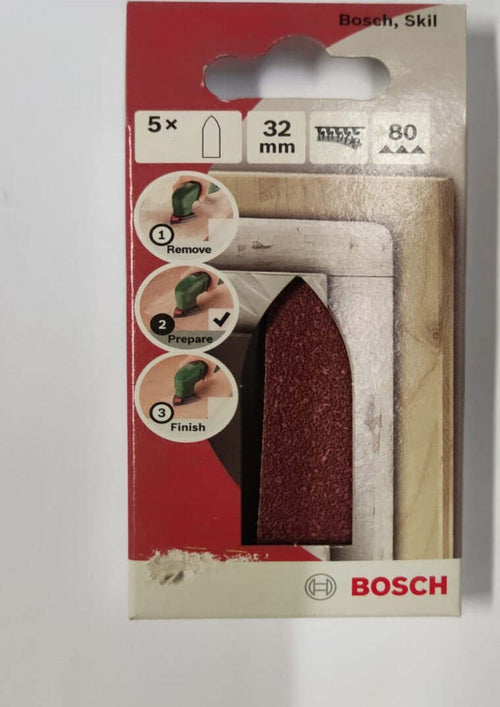 BOSCH---5-FOGLI-DI-CARTA-ABRASIVA-PER-LEVIGATRICE-A-DELTA---32-P80
